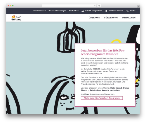 Mmenu WordPress plugin - pwc-stiftung.de