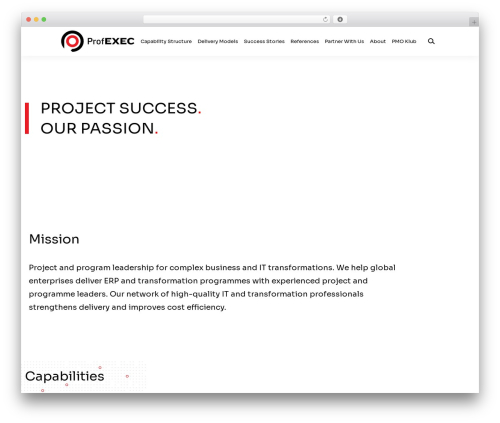 WordPress theme Profexec - profexec.com