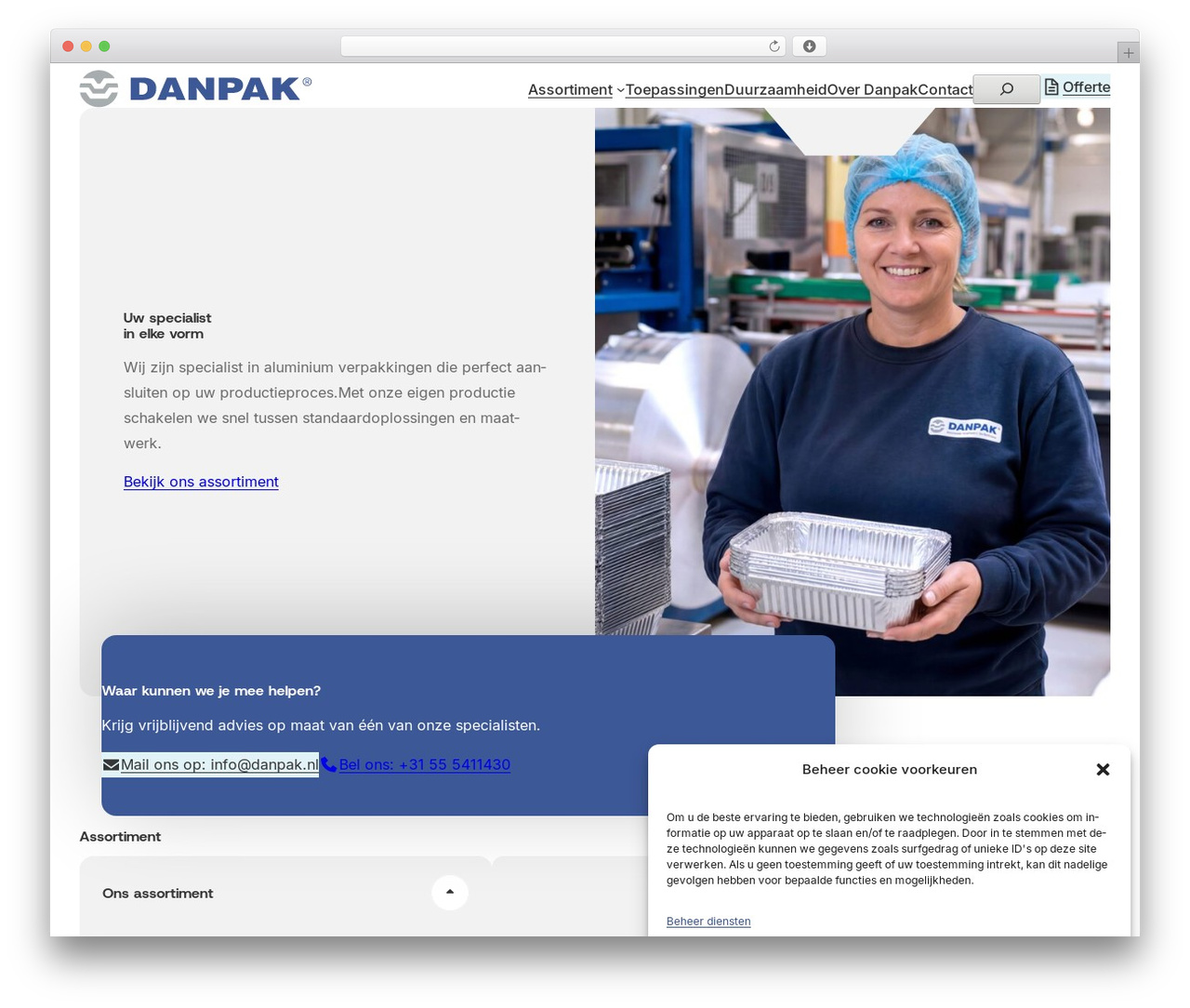 WordPress theme Danpak - danpak.nl