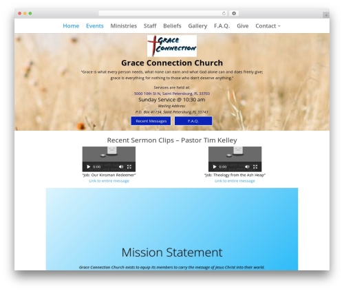 Event genius WordPress plugin - graceconnectionchurch.org