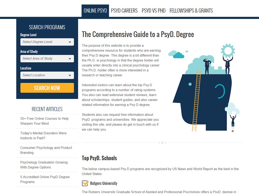 WordPress theme PsyDPrograms WordPress theme PsyDPrograms