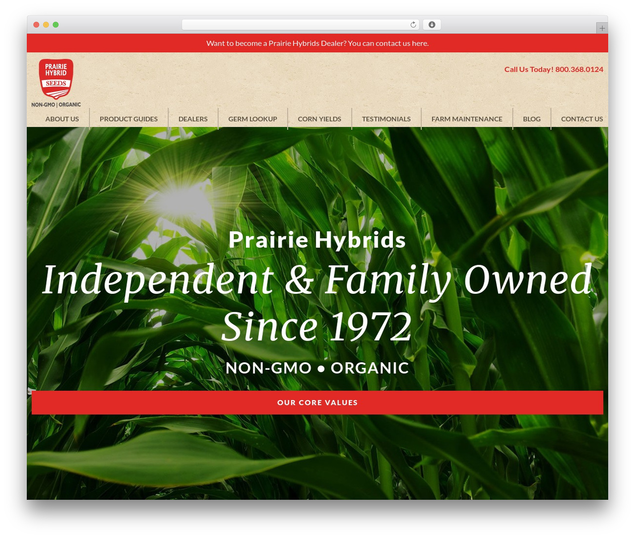 Anda Creative Theme WordPress theme design - prairiehybrids.com