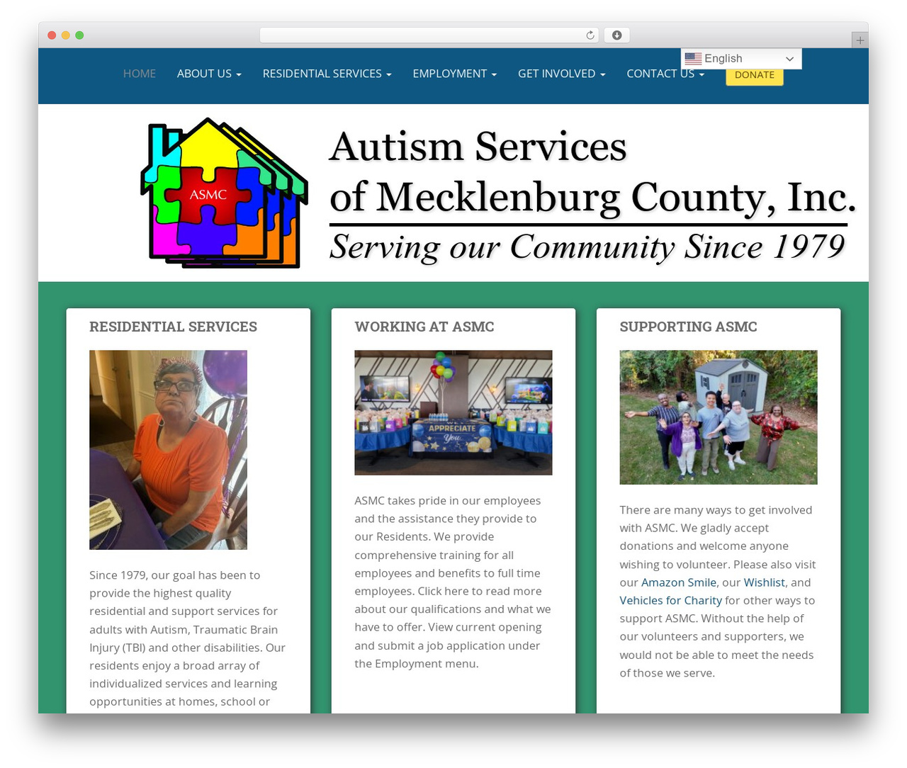 ASMC Theme WordPress theme design - autismservices.org