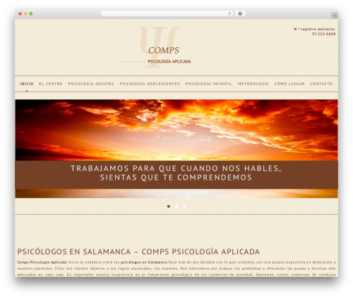 cherry WordPress theme - psicologiacomps.es