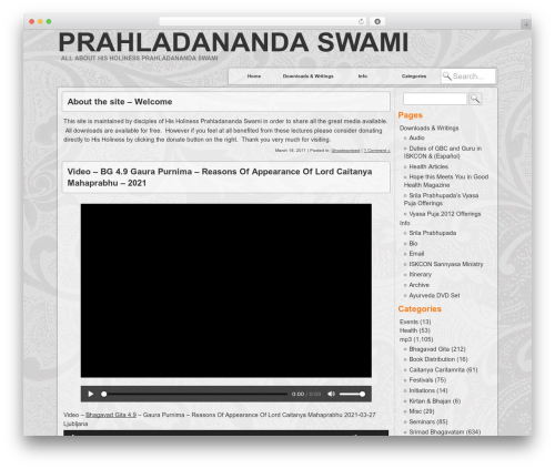 Microaudio WordPress plugin - prahladanandaswami.com