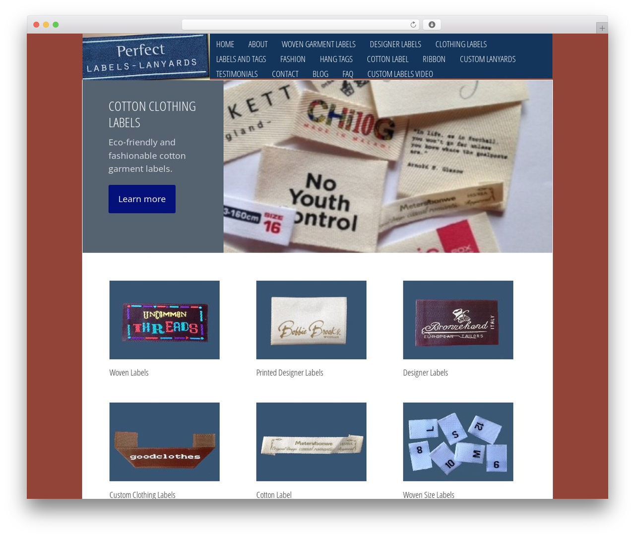 Executive Pro Theme WordPress theme design - perfectlabelslanyards.co.uk