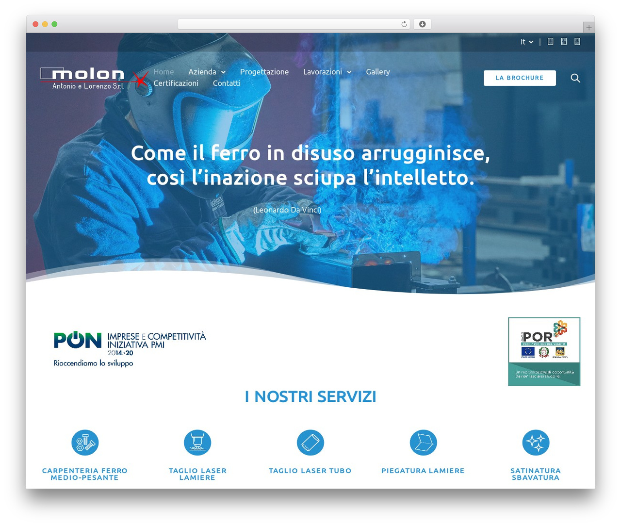 Exponent WordPress theme - officinemolon.com