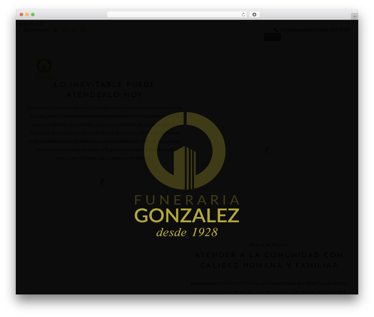 Funero WordPress theme - funerariagonzalez.com Funero WordPress theme - funerariagonzalez.com