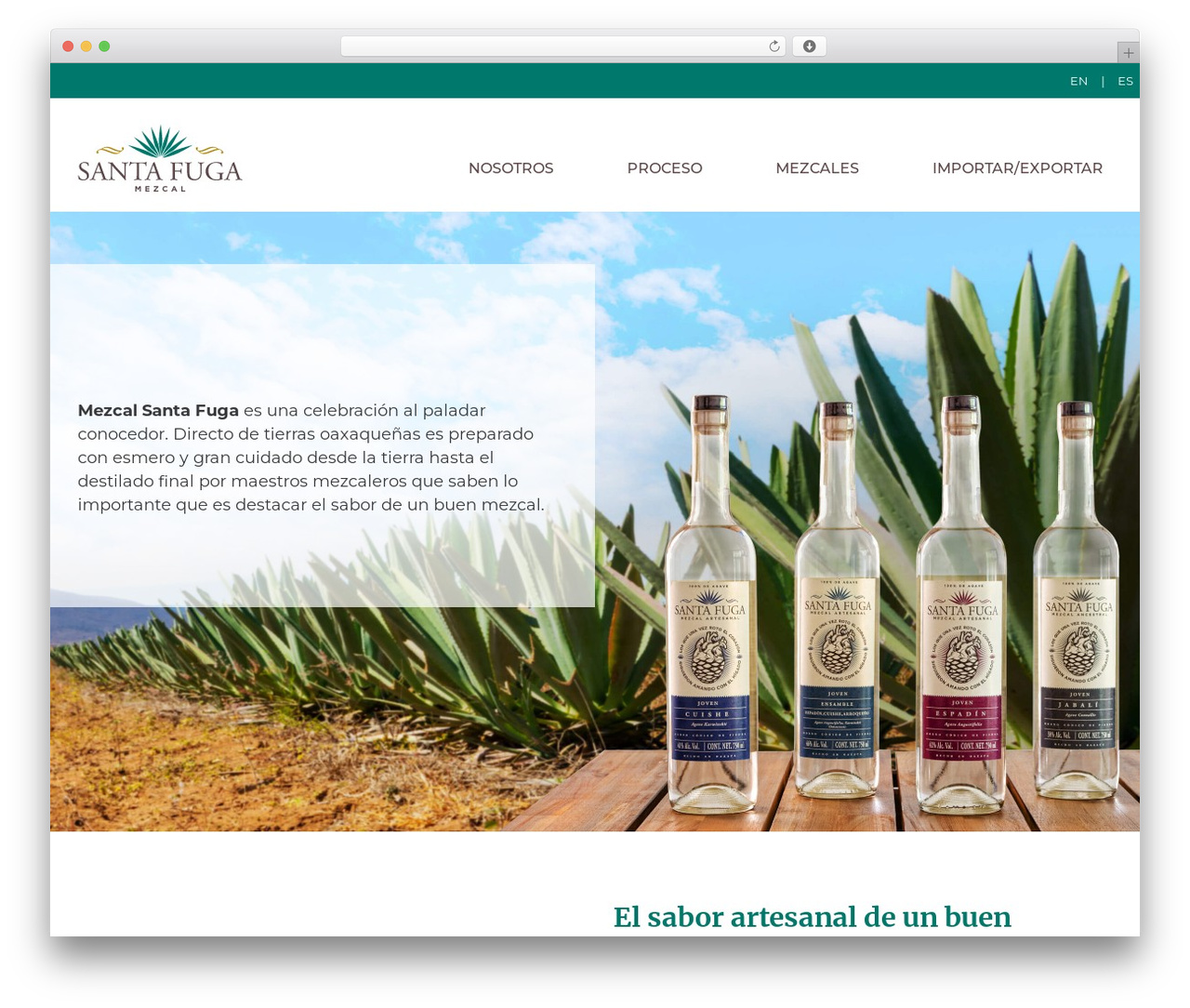 GeneratePress WordPress website theme - mezcalsantafuga.com