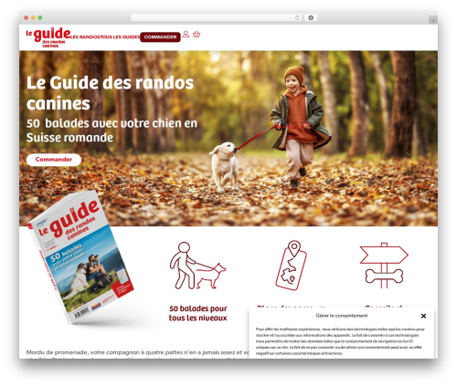 Hello Elementor theme WordPress - randos-canines.ch