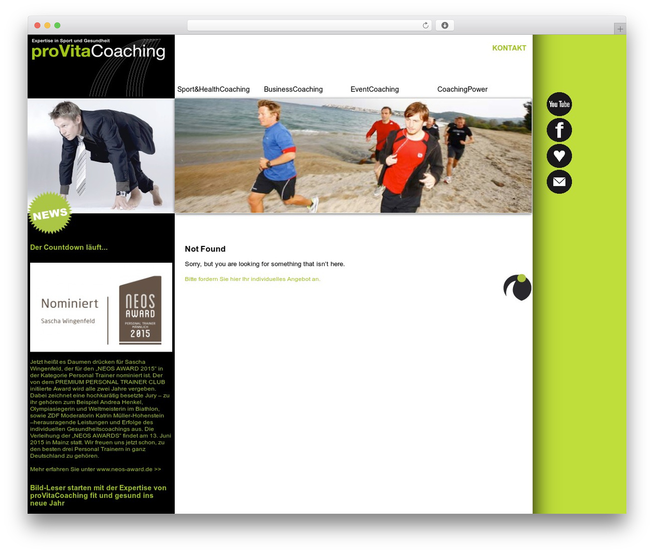 proVitaCoaching WordPress theme - provitacoaching.de