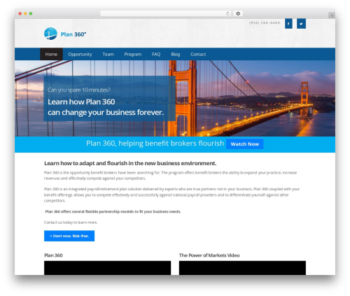 Theme WordPress Prudent Plan - plan360tpa.com