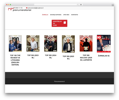 Page builder pmc WordPress plugin - prenumeratoriai.lt