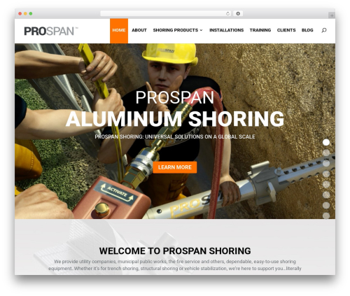 WordPress theme Divi - prospanshoring.com