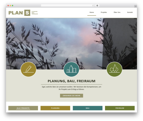 WordPress theme PLAN S - Custom Theme - plan-s.at