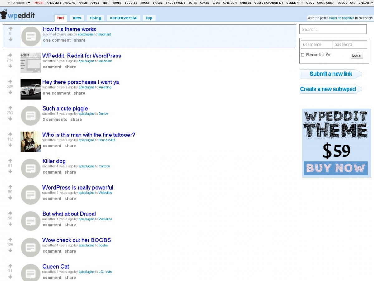 WPeddit Theme theme WordPress WPeddit Theme theme WordPress