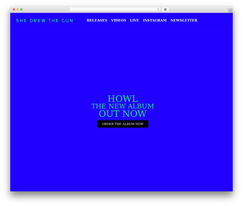 Band Theme WordPress theme - shedrewthegun.com
