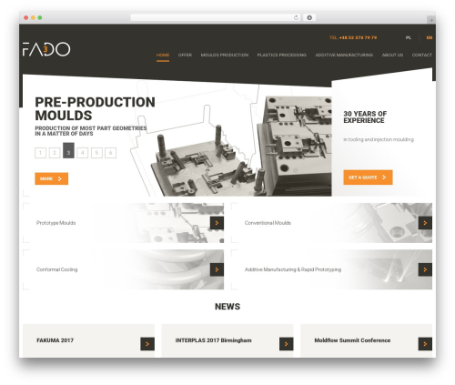 Fado WordPress theme - fado.info