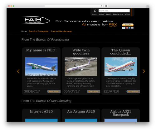 Folioway WordPress theme - fsxaibureau.com