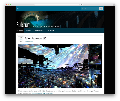 Graphene theme WordPress - fulcrum-demo.org