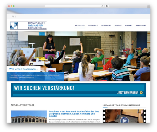 Maxima theme WordPress - franziskanergymnasium-kreuzburg.de/cms