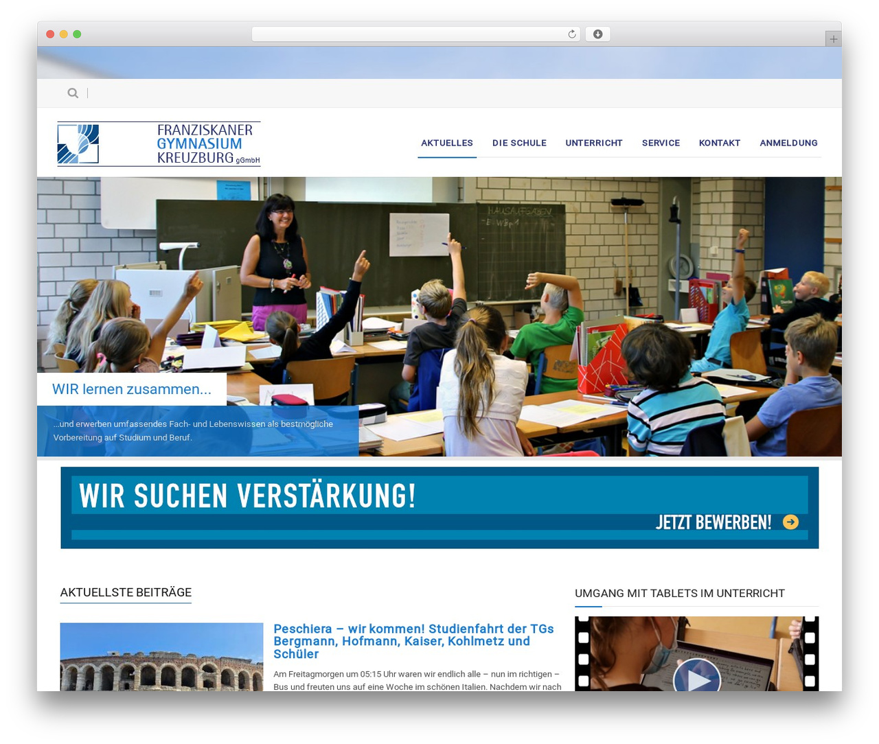 Maxima theme WordPress - franziskanergymnasium-kreuzburg.de/cms