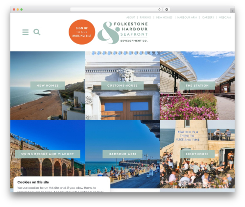 Pendulum development WordPress theme - folkestoneseafront.com