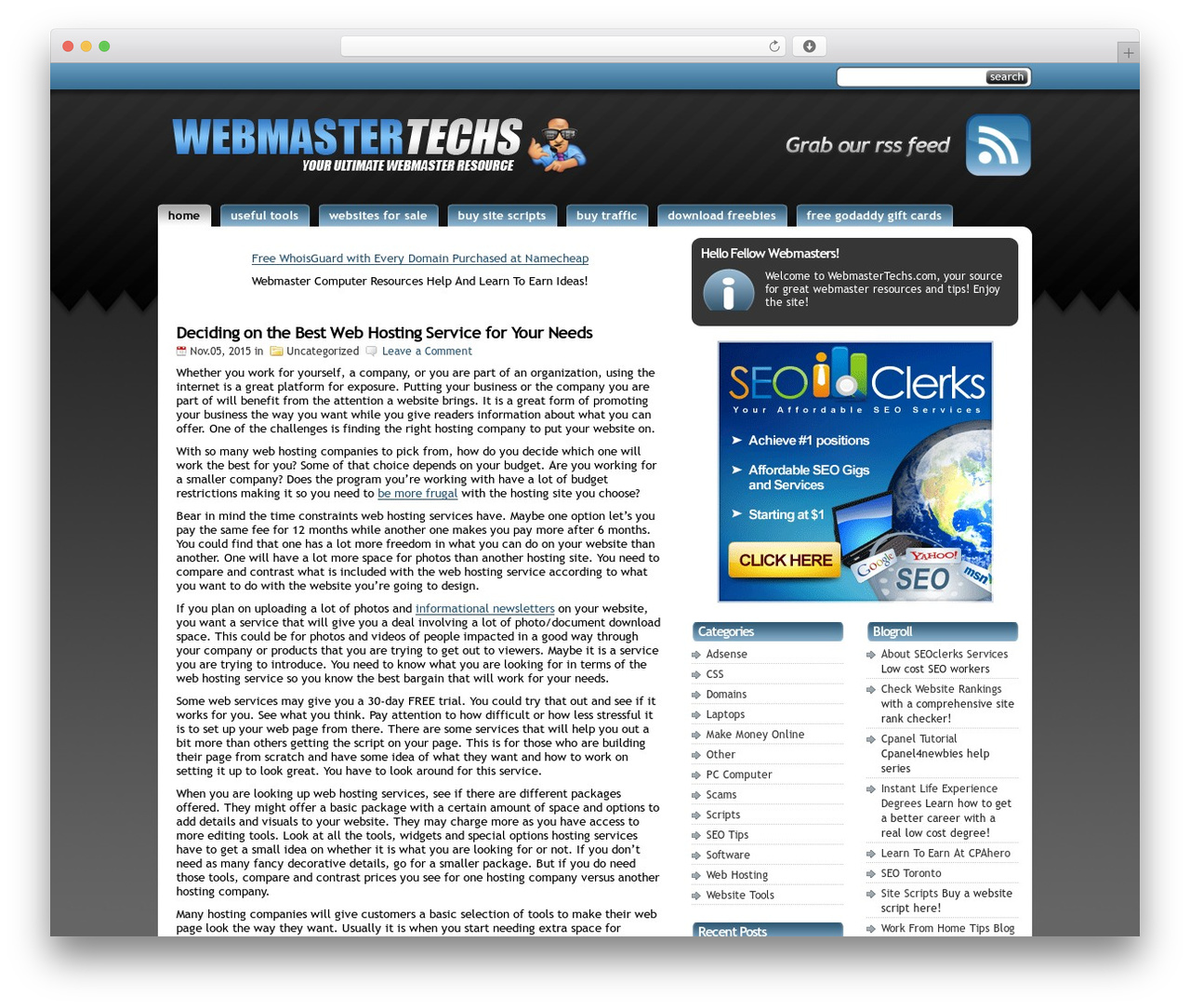 StudioPress WordPress theme - webmastertechs.com StudioPress WordPress theme - webmastertechs.com