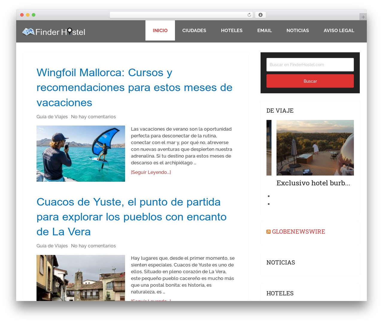 Theme WordPress Schema - finderhostel.com