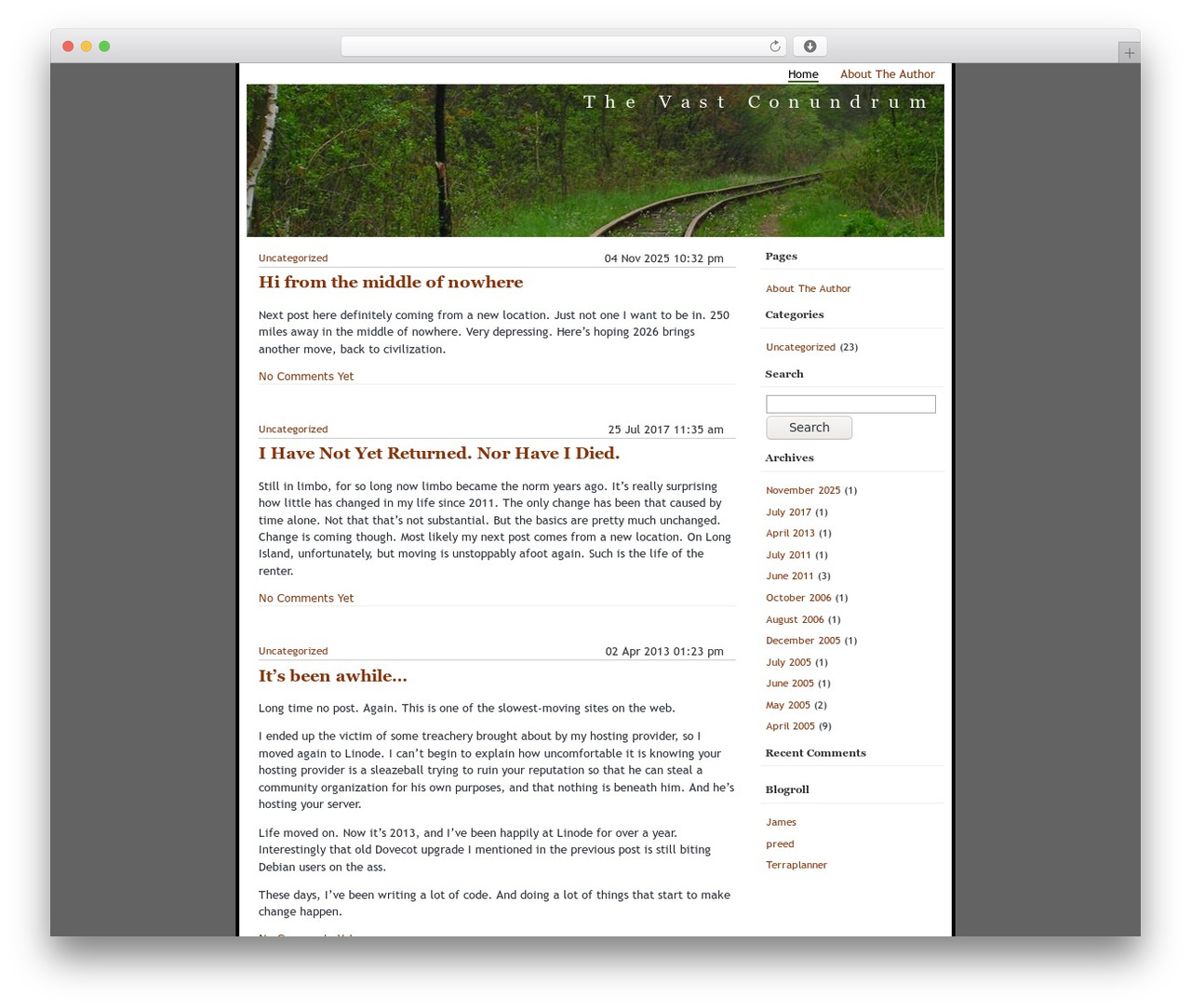 Theme WordPress GreenTrack - vastconundrum.com
