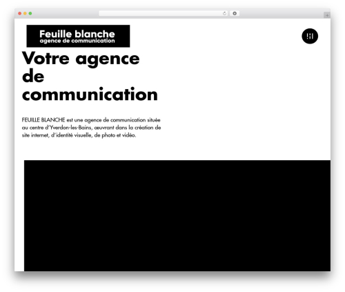Theme WordPress Holmes - feuilleblanche.ch