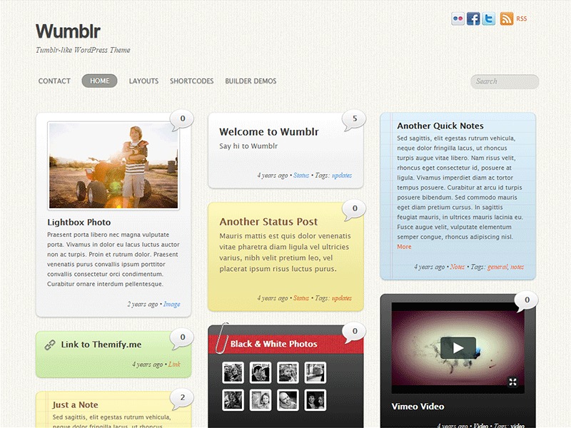 Themify Wumblr WordPress theme Themify Wumblr WordPress theme
