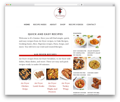 Brunch Pro WordPress theme - kscuisine.com