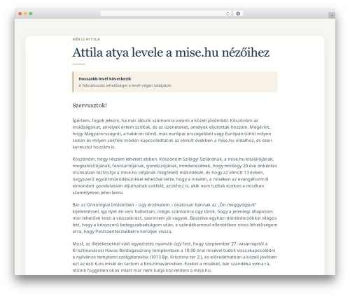 Hls player WordPress plugin - mise.hu