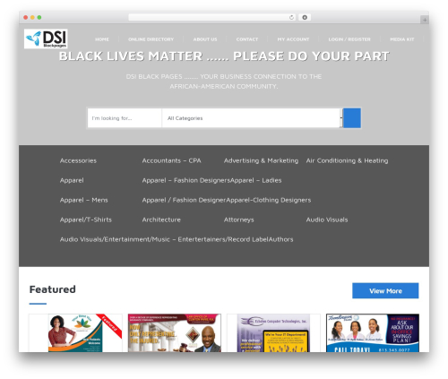 Directory Theme WordPress theme - iblackpages.com