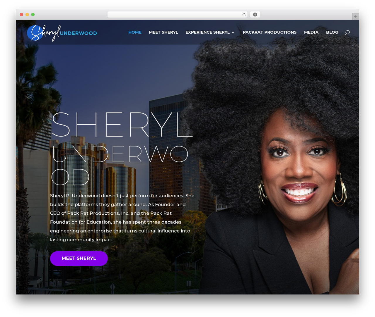 Divi WP theme - sherylunderwood.com