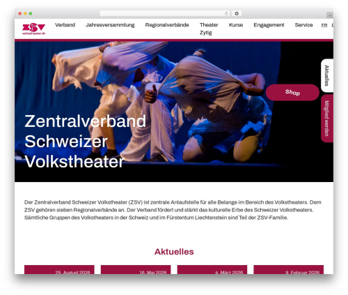 IndyTheme WordPress theme - volkstheater.ch
