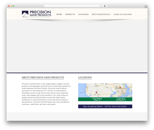 Maxima WordPress theme - precisionsandproducts.com