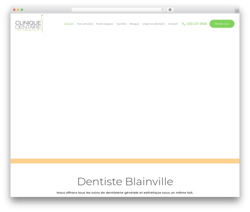 ProDent theme WordPress - cliniquedentaireducarrefour.com