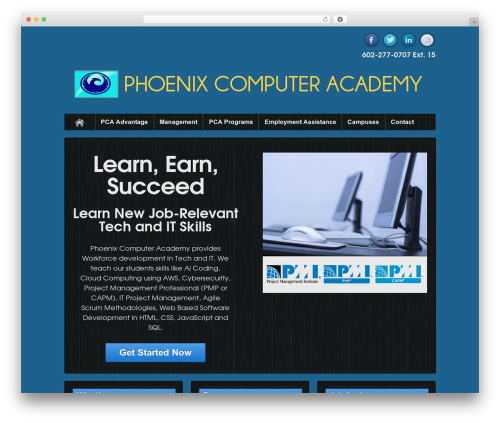 Responsive free WordPress theme - phxcomputeracademy.com Responsive free WordPress theme - phxcomputeracademy.com