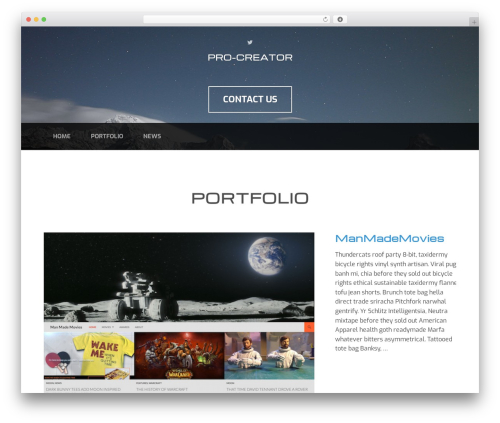 WordPress theme themeworks - pro-creator.co.uk