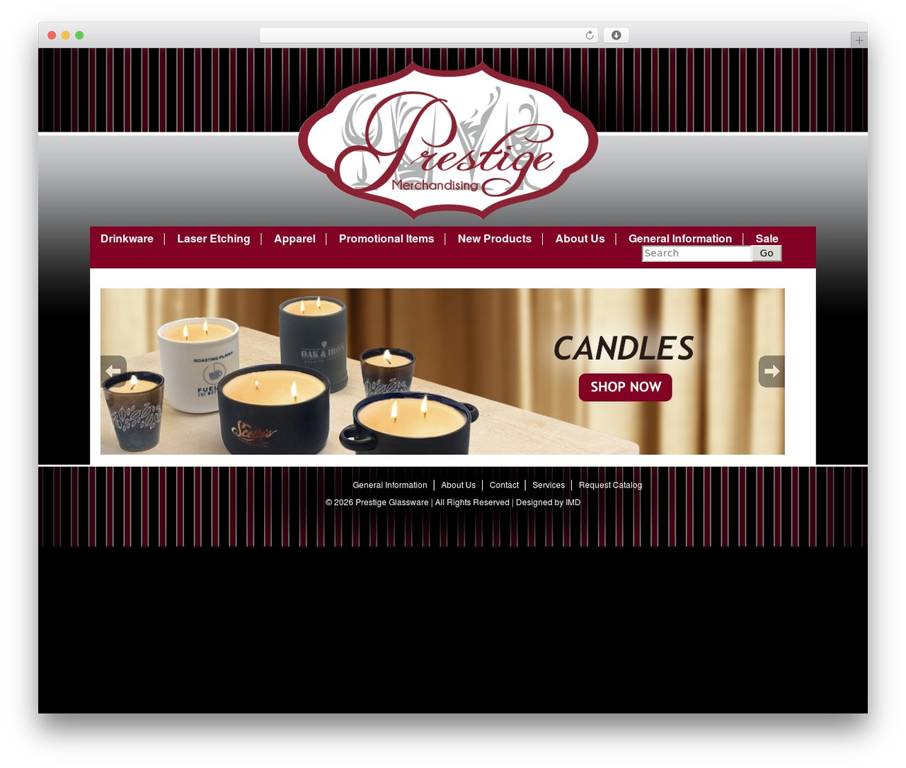 WordPress theme Toolbox - prestigeglassware.com