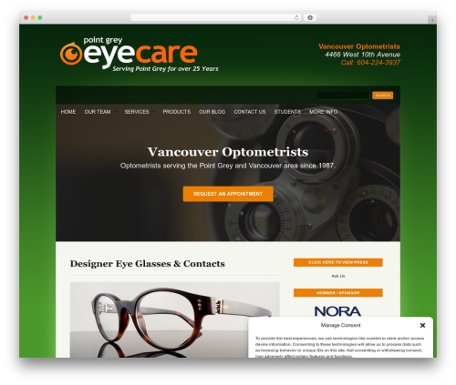 WP theme WordPress Theme 979 - pointgreyeyecare.com