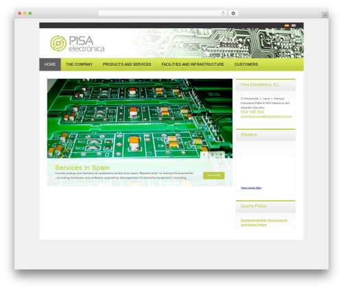 WP theme WordPress Theme Number - pisaelectronica.es