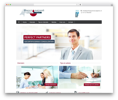 Aqua WordPress theme - perfectpartnersalphen.nl