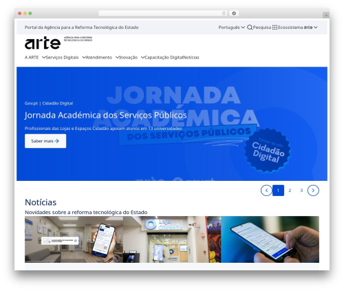 Best WordPress theme wl_theme - www.arte.gov.pt