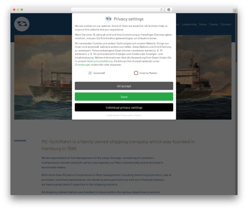 Bureau Noir Client Theme theme WordPress - mc-schiffahrt.de