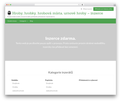 ClassiPress top WordPress theme - prodejhrobu.cz