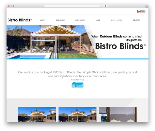 Custom WordPress theme - bistroblinds.com