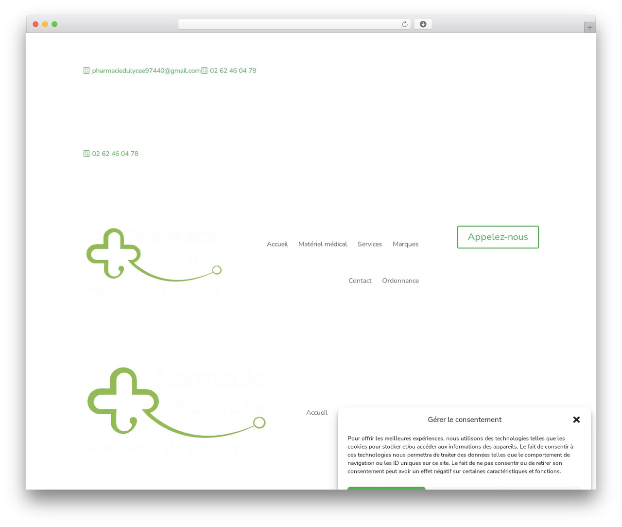Divi theme WordPress - pharmacie-du-lycee-saint-andre.com